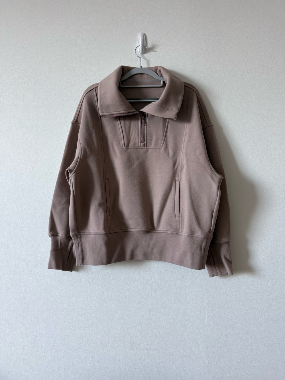 Neiwai half-zip wool blend sweatshirt - Picture 1 of 9